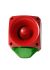 Hangos jeladó - jelzőkészülék kombináció Riasztó, szín: Zöld LED