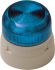 Klaxon Blue Flashing Beacon, 110 V ac, Base Mount, LED Bulb, IP65