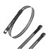 RS PRO Black 316 Stainless Steel Ladder Single Lock Cable Tie, 300mm x 7 mm