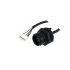 Bulgin USB-kábel, 24 érintkezős tüskesoros csatlakozó - USB C, Fekete, 160mm