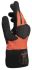 Mapa KRYTECH 851 Orange HPPE Cut Resistant Work Gloves, Size 7, Small, Nitrile Coating