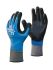 Showa STEX 337 Blue Polyester, Stainless Steel Cut Resistant Work Gloves, Size 8, Medium, Nitrile Foam Coating