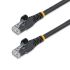Cable Ethernet Cat6 U/UTP Startech de color Negro, long. 1m, funda de PVC, Calificación CMG
