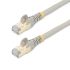 StarTech.com Cat6a Male RJ45 to Male RJ45 Ethernet Cable, STP Shield, Grey PVC Sheath, 2m