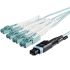 Startech MPO to LC Multi Mode OM3 Fibre Optic Cable, 50/125μm, Aqua, 10m