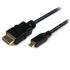 Cable HDMI Negro StarTech.com, con. A: HDMI Macho, con. B: Micro HDMI Macho, long. 1m