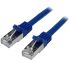 StarTech.com Cat6 Male RJ45 to Male RJ45 Ethernet Cable, S/FTP Shield, Blue PVC Sheath, 1m