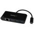 StarTech.com 3 Port USB Ethernet Adapter USB 3.0 USB C to RJ45 10/100/1000Mbit/s Network Speed