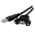 StarTech.com Male USB A to Female USB A (Mountable) Cable, USB 2.0, 600mm