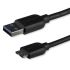 Cable USB 3.0 StarTech.com, con A. USB A Macho, con B. Micro USB B Macho, long. 3m, color Negro