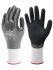 Showa Duracoil Grey Foam, Nitrile Coated HPPE, Polyester Work Gloves, Size 8, Medium