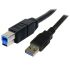 StarTech.com USB 3.0 Cable, Male USB A to Male USB B USB-A to USB-B Cable, 3m
