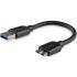 StarTech.com Male USB A to Male Micro USB B  Cable, USB 3.0, 150mm