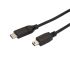 Cable USB 2.0 StarTech.com, con A. USB C Macho, con B. Mini USB B Macho, long. 2m, color Negro