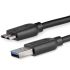 Cable USB 3.0 Startech, con A. USB A Macho, con B. Micro USB B Macho, long. 2m, color Negro