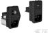 TE Connectivity 6A, 120 V ac, 240 V ac Male Panel Mount IEC Inlet Filter 6EL1SCM