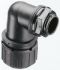 Adaptaflex M25 90° Elbow Conduit Fitting, Black 25mm nominal size