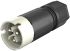 Wieland RST 08i2/3 Series Circular Connector, 3-Pole, Female, Cable Mount, 8A, IP66, IP68, IP69