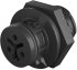 Wieland RST 08i2/3 Series Circular Connector, 3-Pole, Female, Panel Mount, 8A, IP66, IP68, IP69