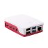 Raspberry Pi Plastic Case for use with Raspberry Pi 4B in Red, White