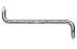 Facom Phillips Right Angle Screwdriver, PH0, PH1 Tip, 86 mm Blade, 86 mm Overall