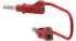 Červená, délka kabelů: 1m, PP, úroveň kategorie: CAT II, CAT II 600V