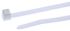 HellermannTyton Cable Tie, 210mm x 4.7 mm, Natural Nylon, Pk-100