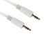 RS PRO Male 3.5mm Stereo Jack to Male 3.5mm Stereo Jack Aux Cable, White, 2m