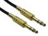 RS PRO Male 6.35mm Stereo Jack to Male 6.35mm Stereo Jack Aux Cable, Black, 15m