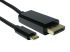 RS PRO Male USB C to Male DisplayPort, PVC  Cable, 4K, 2m
