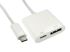 RS PRO USB C to DisplayPort Adapter Cable, 1 Supported Display(s) - 4K