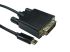 Kabel adaptera, 4K, do wyświetlaczy: 1, USB C, DVI