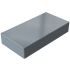 Rose Aluminium Standard Series Grey Die Cast Aluminium Enclosure, IP66, IK09, Grey Lid, 600 x 310 x 110mm