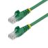 Cable Ethernet Cat5e U/UTP Startech de color Verde, long. 1m, funda de PVC, Calificación CM