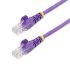 Cable Ethernet Cat5e U/UTP Startech de color Morado, long. 7m, funda de PVC, Calificación CM