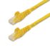 Cable Ethernet Cat6 U/UTP Startech de color Amarillo, long. 5m, funda de PVC, Calificación CMG