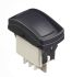 APEM Illuminated Single Pole Double Throw (SPDT), Momentary-None-On Rocker Switch Panel Mount