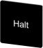 Siemens 按钮标识牌 标签板, "Halt"文字, SIRIUS ACT 3SU19系列