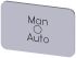 Siemens Labeling plate, Man - O - Auto