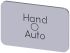 Siemens Labeling plate, Hand - O - Auto
