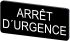 Siemens Labeling plate, Arrêt d'urgence