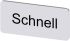Siemens 按钮标识牌 标签板, "Schnell"文字, SIRIUS ACT 3SU19系列