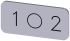 Siemens Labeling plate, 1 - O - 2
