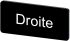 Siemens 按钮标识牌 标签板, "Droite"文字, SIRIUS ACT 3SU19系列