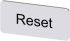 Siemens 按钮标识牌 标签板, "Reset"文字, SIRIUS ACT 3SU19系列
