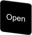 Siemens 按钮标识牌 标签板, "Open"文字, SIRIUS ACT 3SU19系列