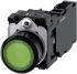 Siemens SIRIUS ACT 3SU11 Series Illuminated Push Button Complete Unit, 22mm Cutout, SPST, IP66, IP67, IP69(IP69K)