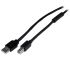 Cable USB 2.0 Startech, con A. USB A Macho, con B. USB B Macho, long. 20m, color Negro