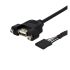 StarTech.com Female USB A (Mountable) to Female 20 Pin IDC Cable, USB 2.0, 900mm