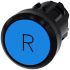 Siemens SIRIUS ACT Series Blue Round Push Button Head, Momentary Actuation, 22mm Cutout